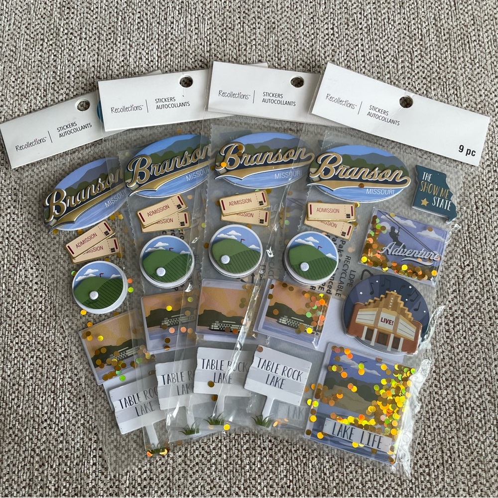 NWT Branson MO Scrapbook Stickers